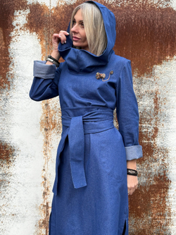 Платье Assassin /джинс синий