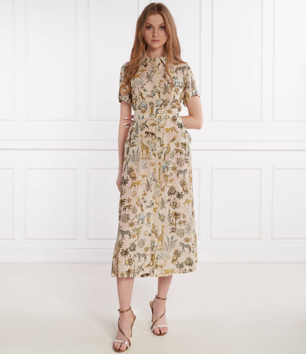 Платье с ремешком RIANI - песочный(446810-4256)