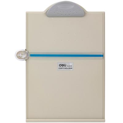 Папка-планшет DELI А4, пластиковая, с подставкой, серая