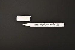 Набор из 1 акрилового маркера белого цвета + 2 линера(лайнера) белого цвета