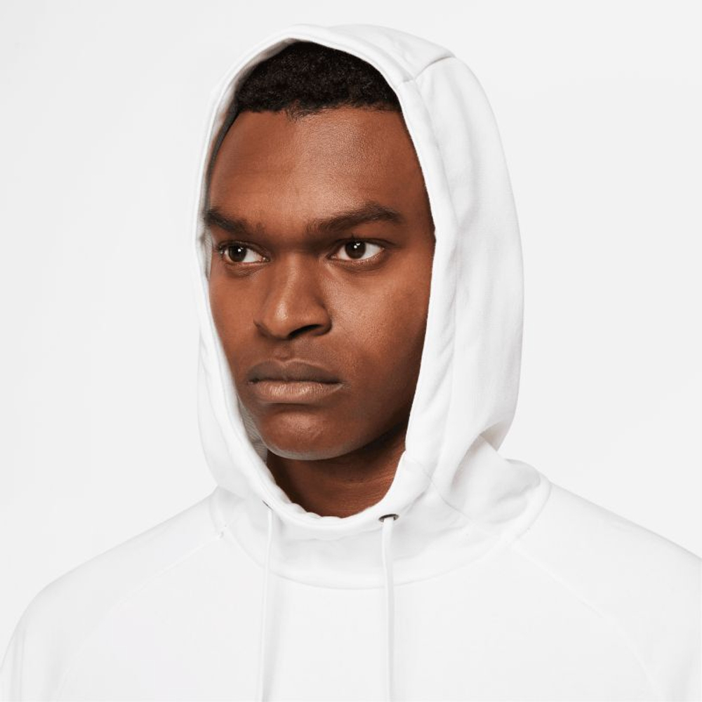 Мужская теннисная кофта Nike Dri-Fit Hoodie PO Swoosh - white/black