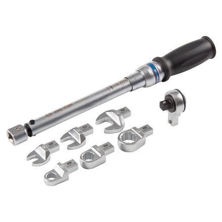 Цена на KING TONY (345104D08MR) Динамометрический ключ серии "FIT", 9х12 мм с набором насадок 10-17 мм, 10-60 Нм, кейс