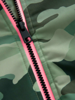 Плащ водонепроницаемый с флисовой подкладкой для девочки Next E25-224, Зеленый, Розовый