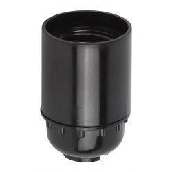 Патрон ЭРА Е27 подвесной бакелит, черный | Патроны, переходники, ПРА