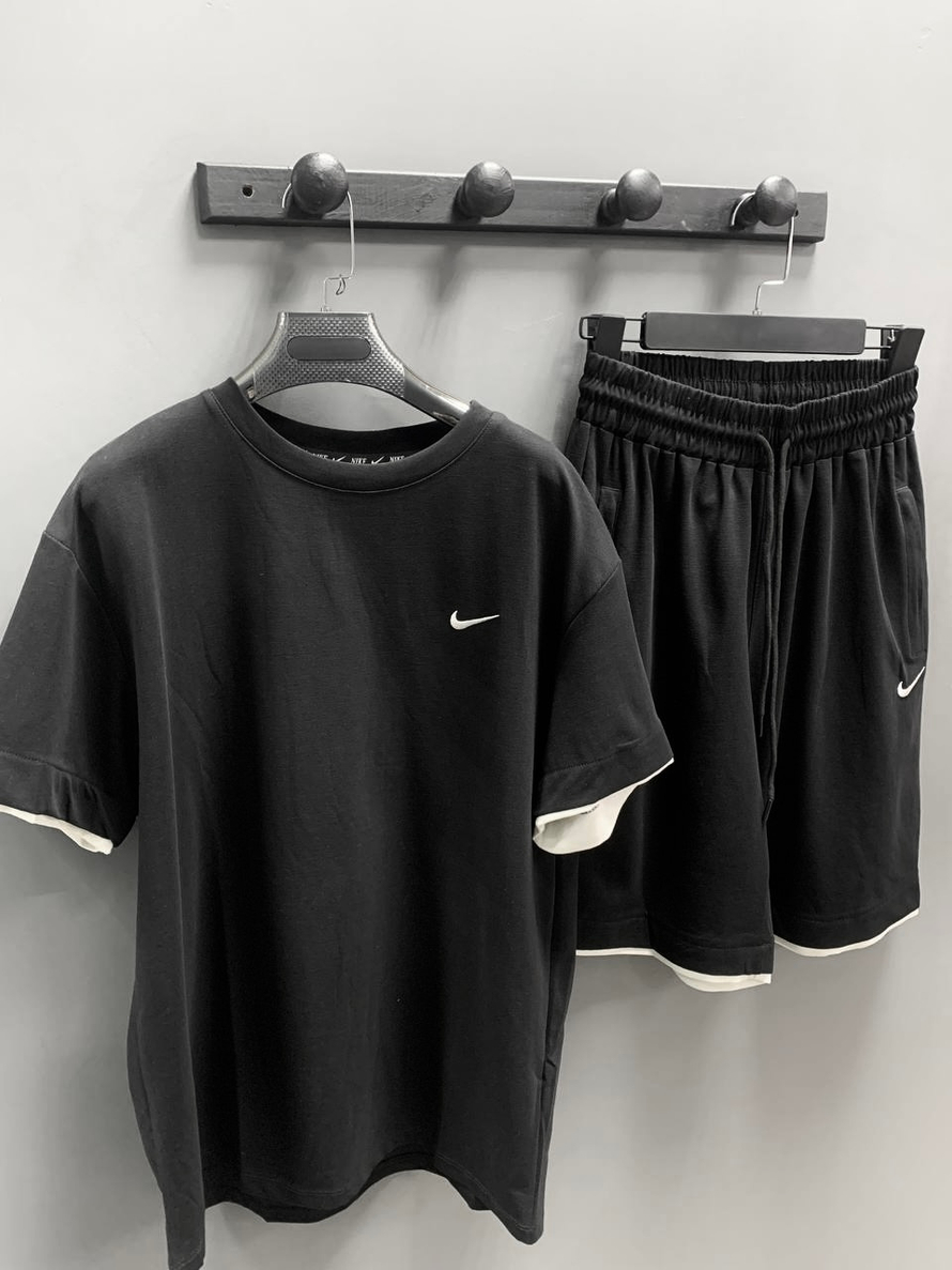 Костюм фут.-шорты Nike #W3471 (чёрн.)