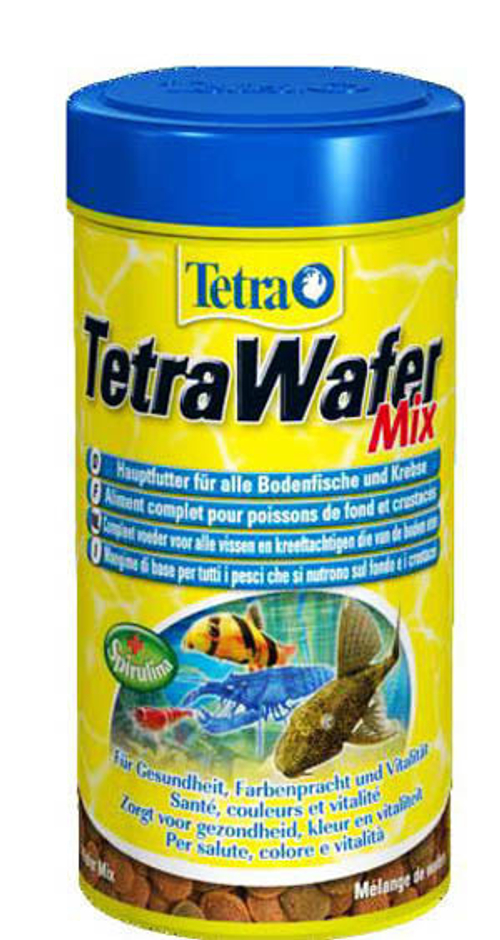 Корм для рыб TetraWaferMix, корм-чипсы для всех донных рыб, 250мл