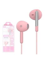 Наушники R-8, проводные, вкладыши, микрофон, 1 м, Jack 3.5 м