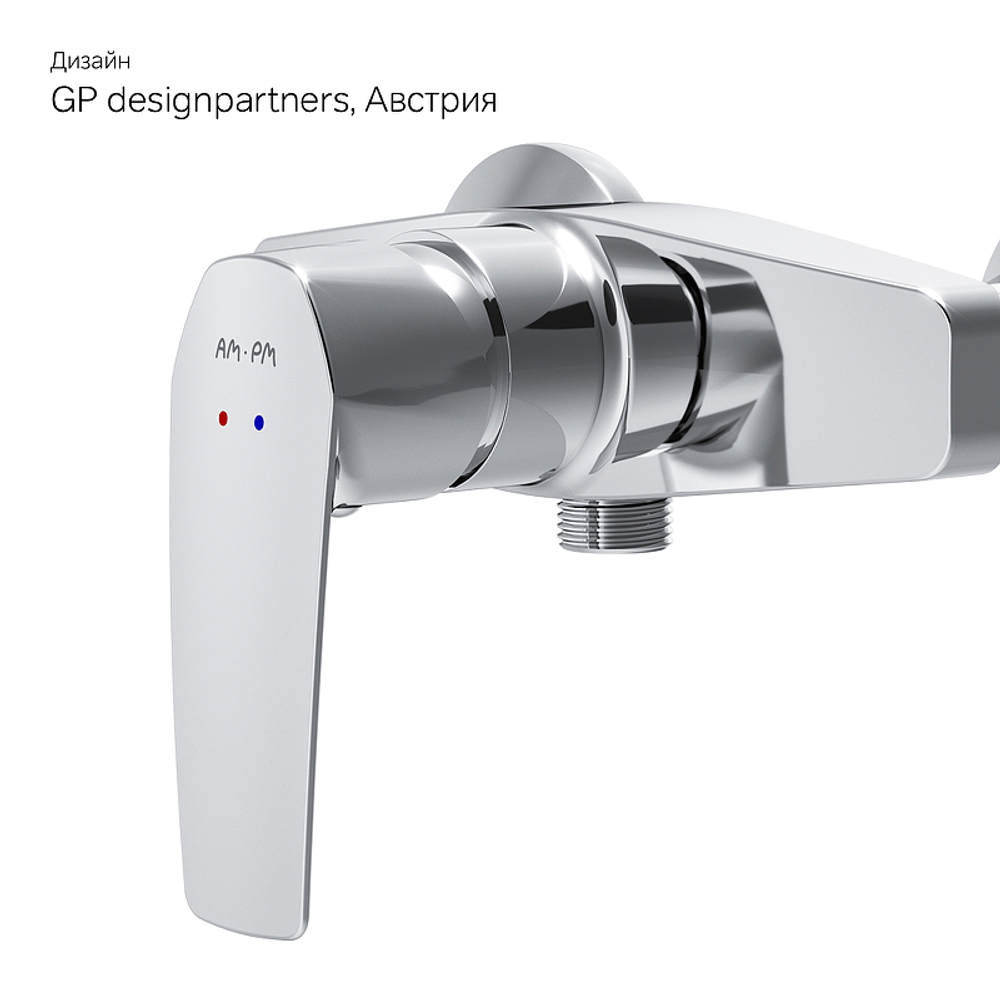 Смеситель для душа AM.PM Gem F90A20000 Хром