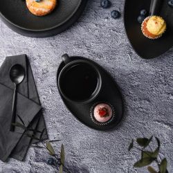 Кофейная пара 175 мл d 8,3 см h7 см Cappuccino Black Raw Stellar P.L. Proff Cuisine [6]