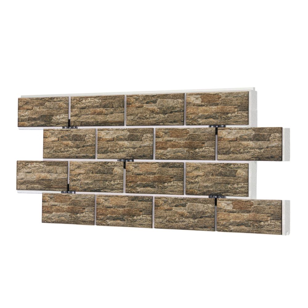 Клинкерная термопанель ППС Beryoza Ceramica Old Town Микс 1025х520 мм