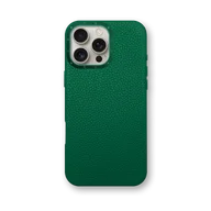 Чехол для iPhone 16 - Зернистая кожа - зелёный