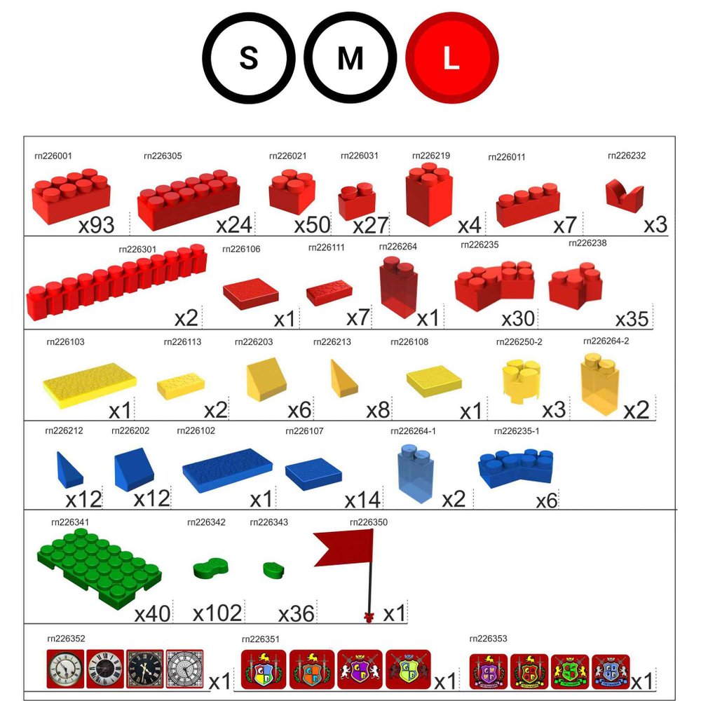 Набор GigaBloks 10: Крепость на платформе