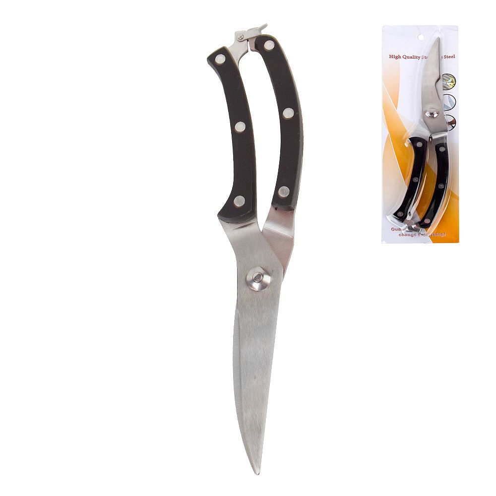 Ножницы кухонные 25*5*1см. (нержавеющая сталь, пластик) (упаковка с хедером)