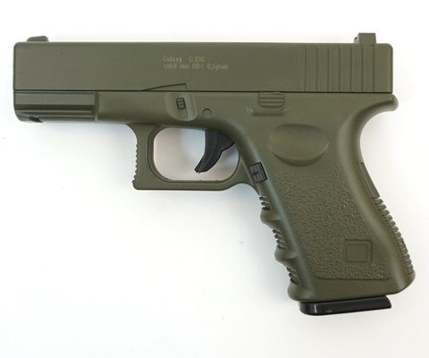 Страйкбольный пистолет Galaxy G.15G Glock металлический, пружинный