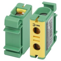 Клемма силовая вводная КСВ ЭРА NO-224-127 KE61.3 6-50 мм2 желтая/зеленая PE