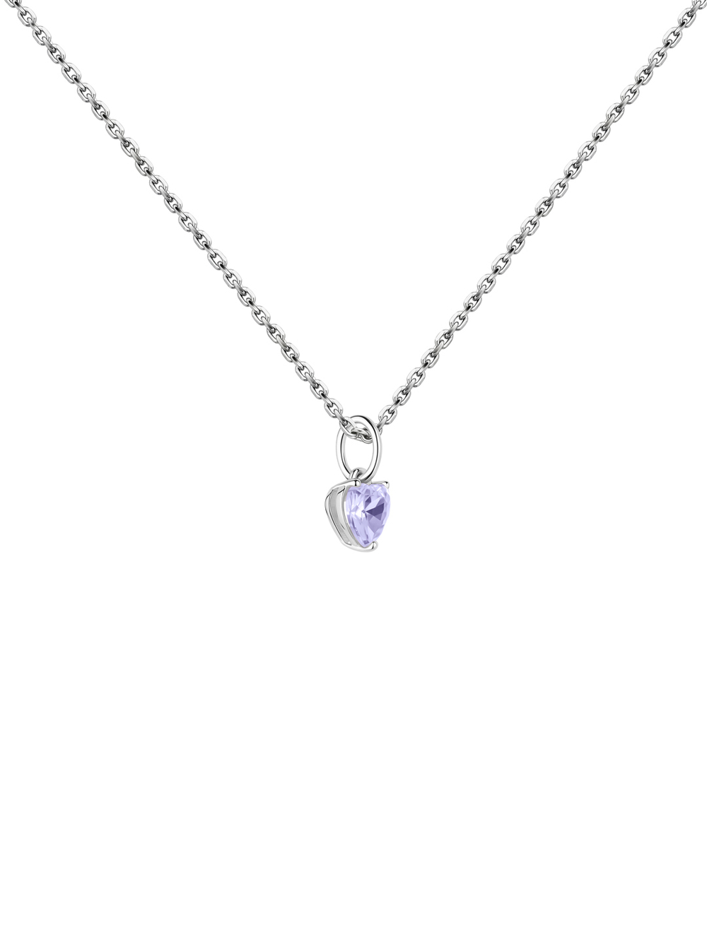 Подвес из серебра со вставкой из лавандового фианита