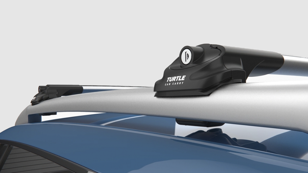 Багажник Turtle Air 1 на крышу для BMW X6 2007- (На обычные рейлинги),серебристый, арт.01.TUR.02.09.A1.S