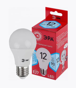 ЛАМПА СВЕТОДИОДНАЯ ЭРА LED SMD А60-12W-840-E27 ECO
