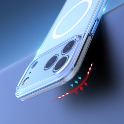 Усиленный прозрачный чехол с поддержкой MagSafe от Dux Ducis для iPhone 17 Pro, серия Clin Mag Series Case