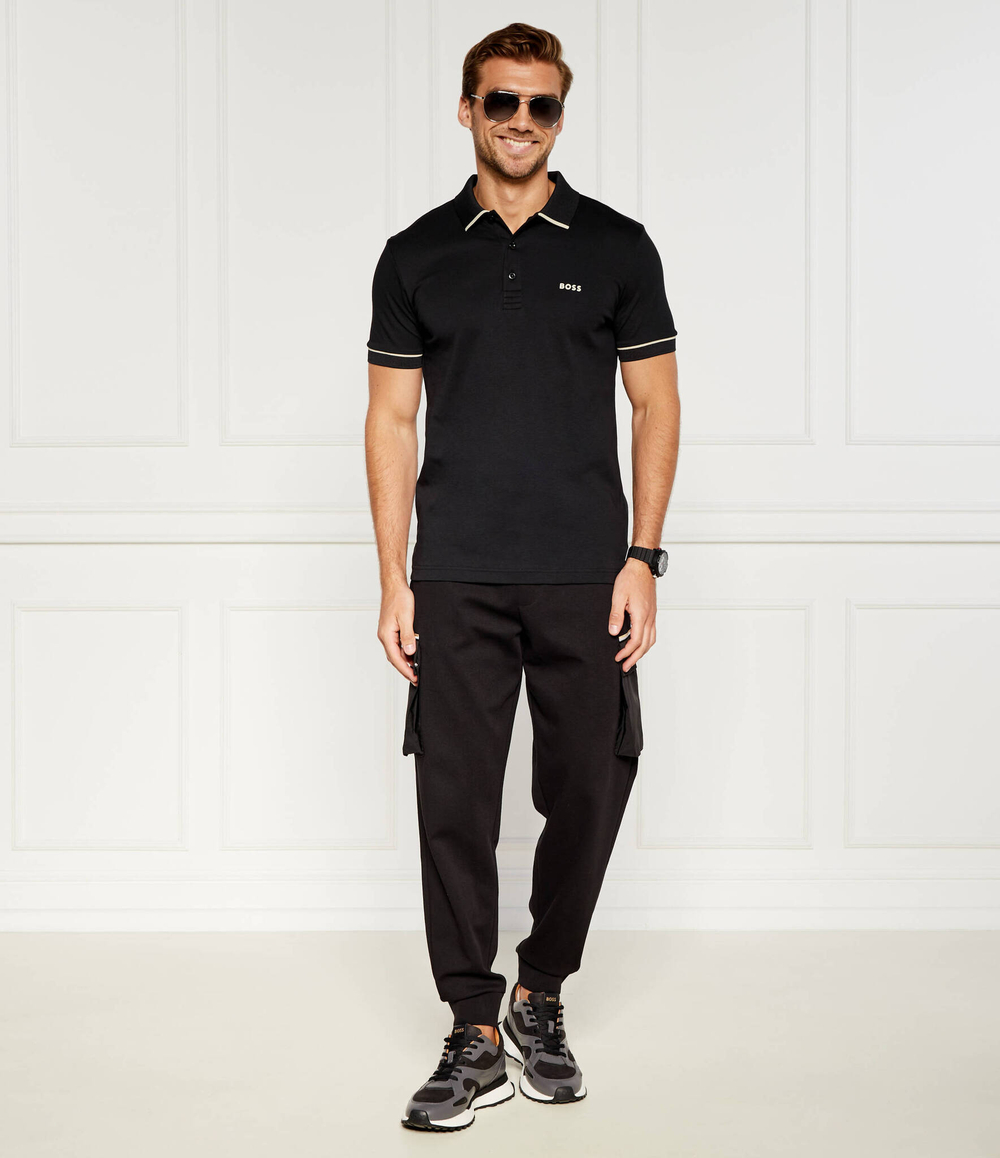 Поло Paule BOSS GREEN - черный(50519720)