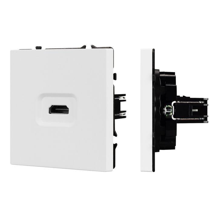 Механизм HDMI розетки SCT-NOBE-MHD1-SFPL-WH Arlight 061846