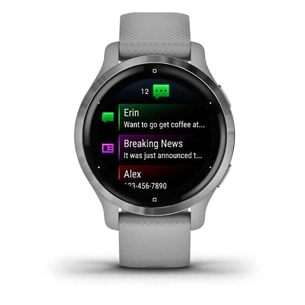 Смарт-часы Garmin Venu 2S серебристые 010-02429-12