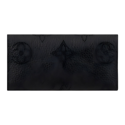 LOUIS VUITTON Cow Leather Key Pouch Women"s Black