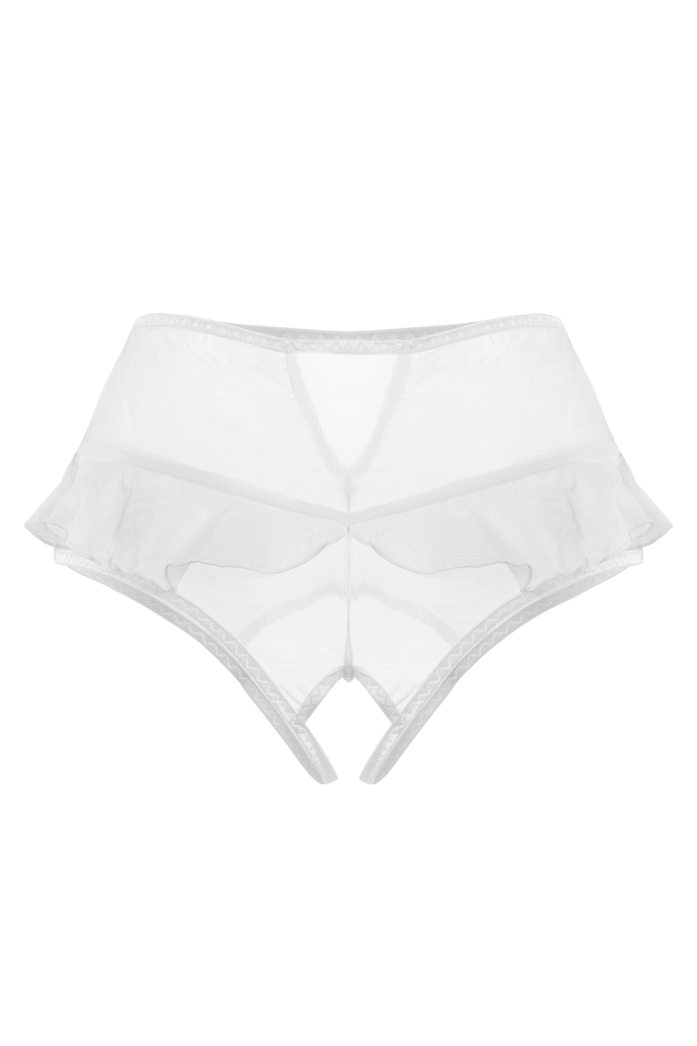 Эротические трусики с высокой посадкой Lana белые 42-44
