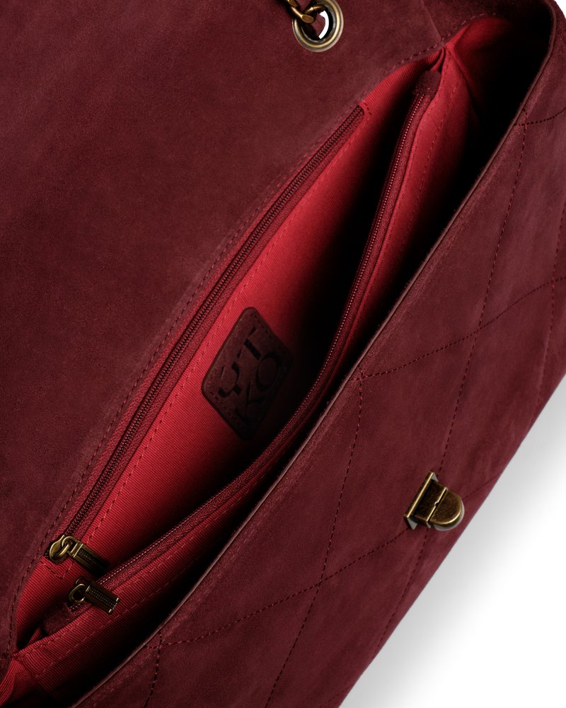 KELLY S марсала из замши