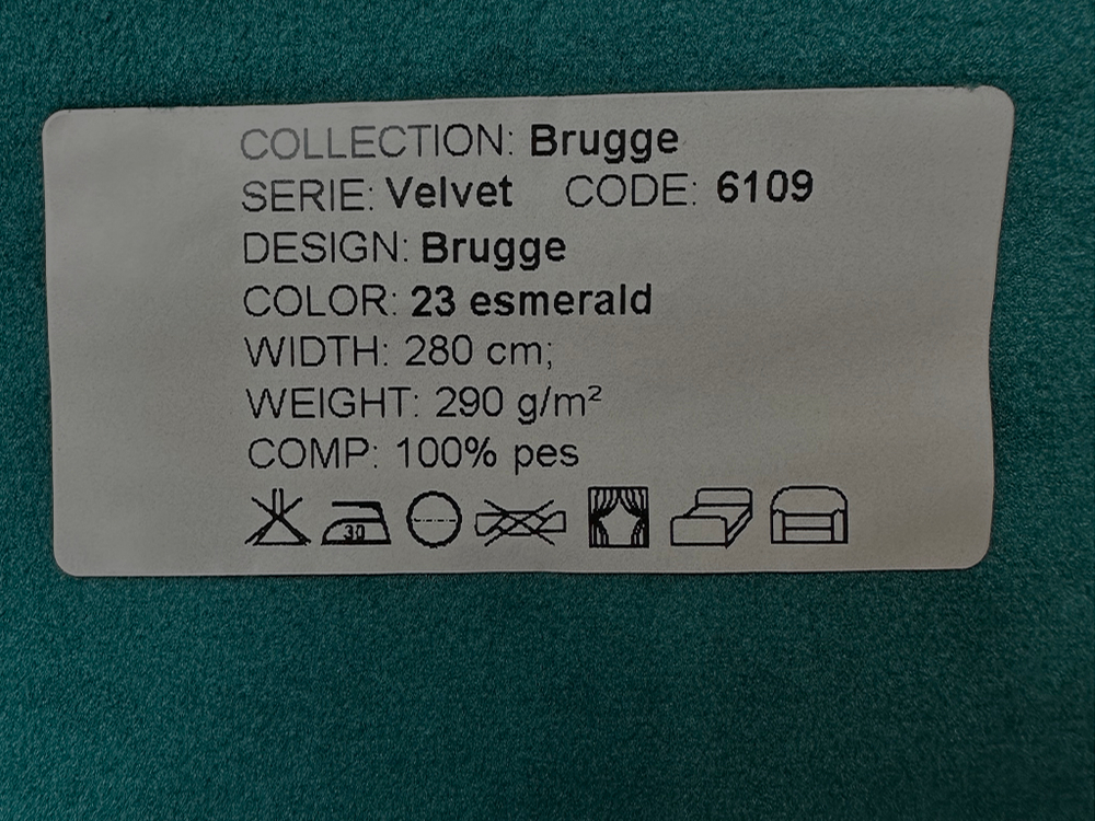 Бархат Brugge esmerald (Брюгге эсмеральд) 23