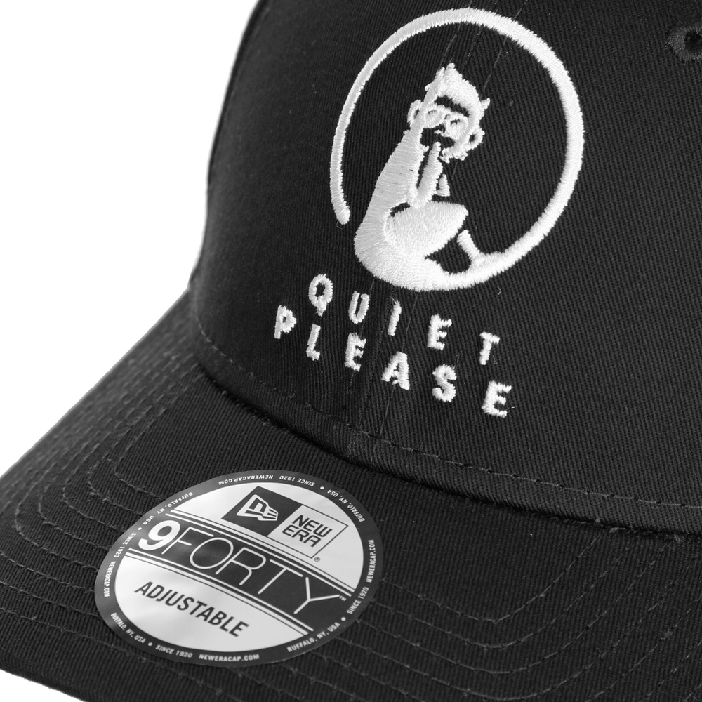 Quiet Please Cap - Black, White