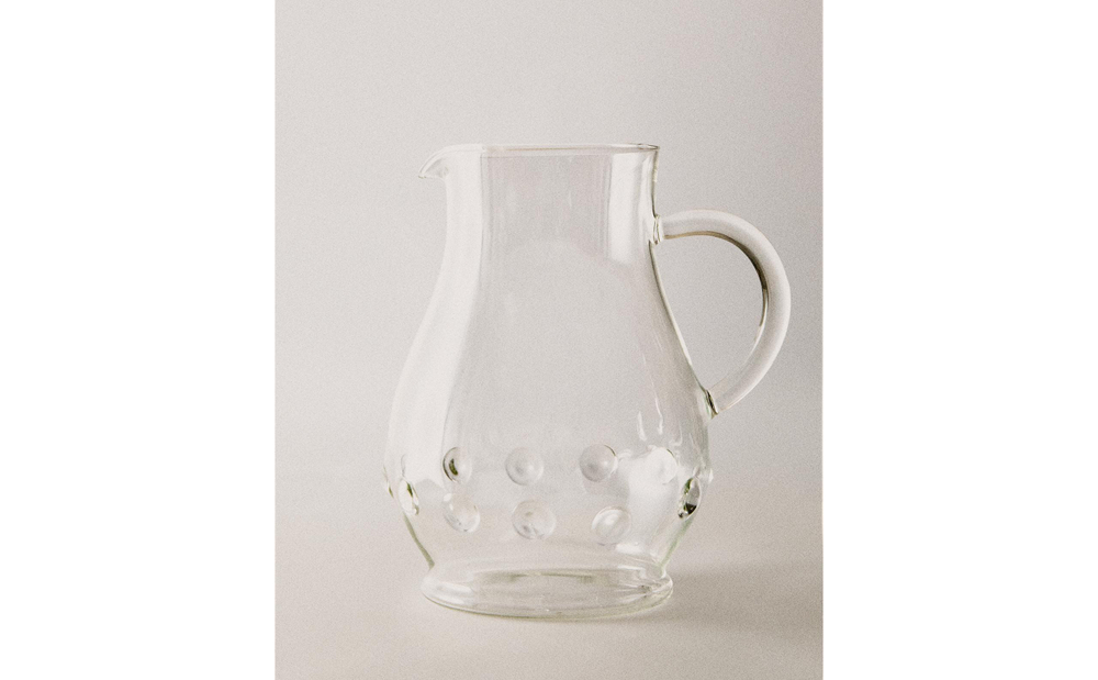 Zara Home кувшин из боросиликатного стекла, цвет прозрачный, 21 см