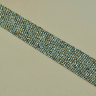 Нитка Апатит 40 см. 2 мм. (Без замка) - Бирюзовая