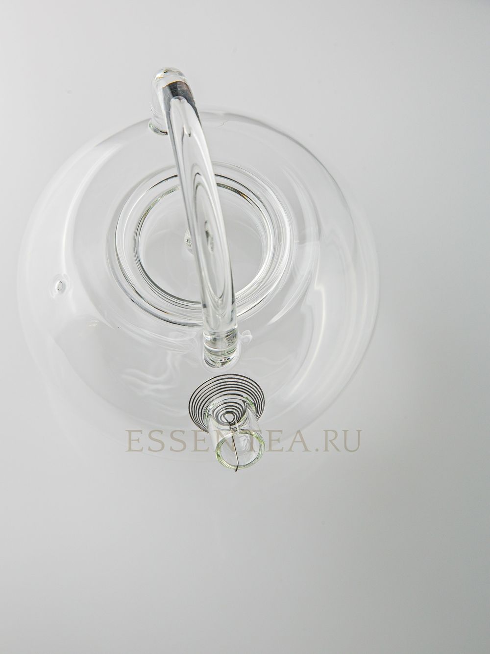 чайник стеклянный с стеклянной ручкой