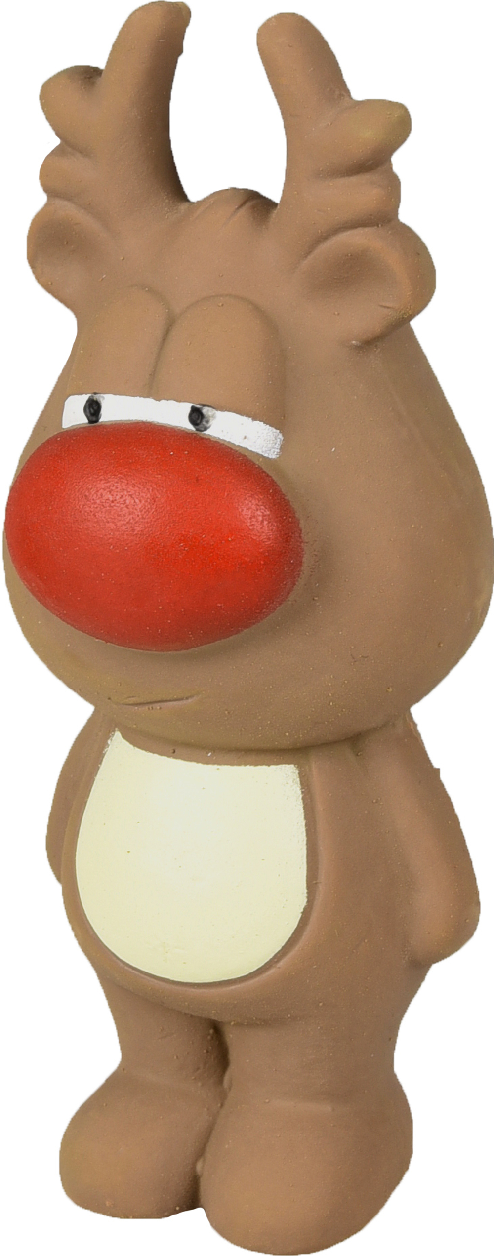 Рождественские игрушки Лось 14 см, с пищалкой, латекс, в ассортименте, Flamingo