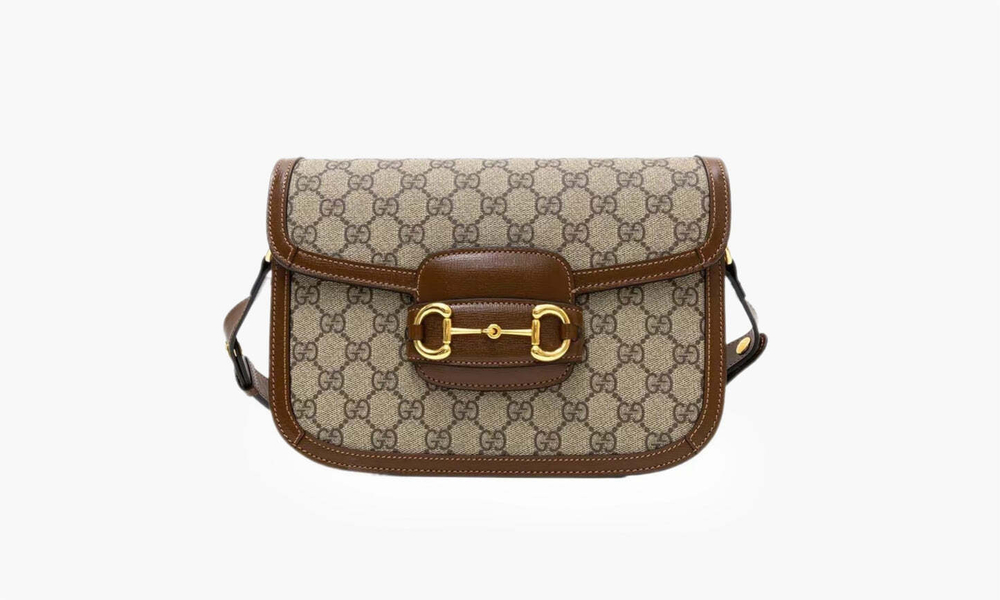 Сумка Gucci Horsebit 1955 Mini Bag "Beige/Brown"