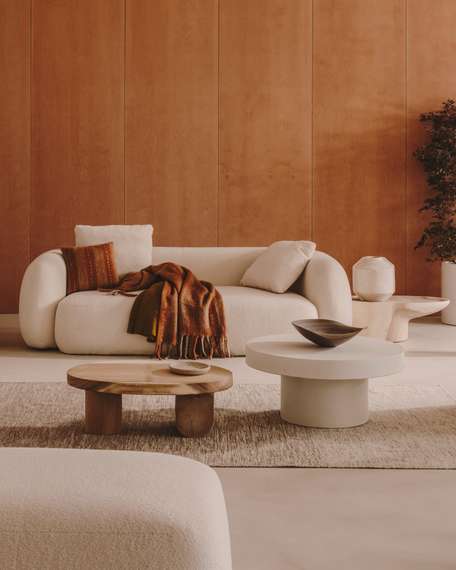 Трехместный диван Martina, 240 см, белое букле