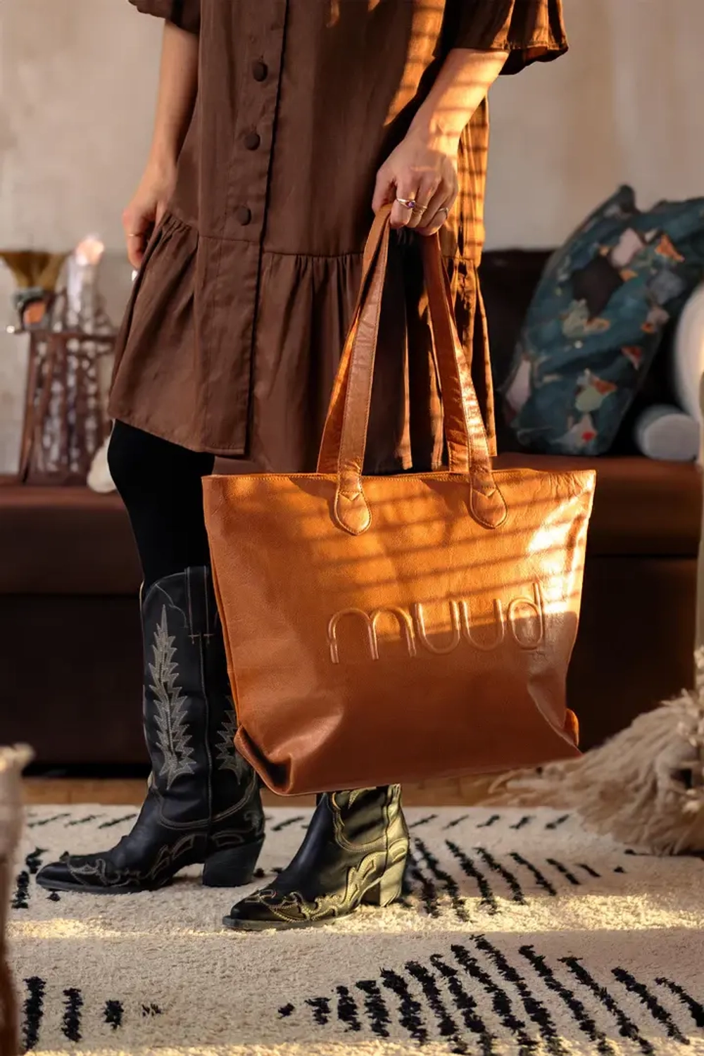 Сумка шоппер с кошельком "Laura" Whisky, 34 х 50 см