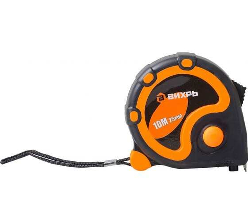 Рулетка 10м 25мм Вихрь