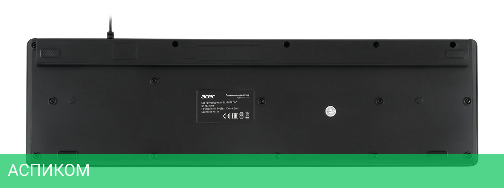 Клавиатура Acer OKW122 черный (ZL.KBDEE.00C)