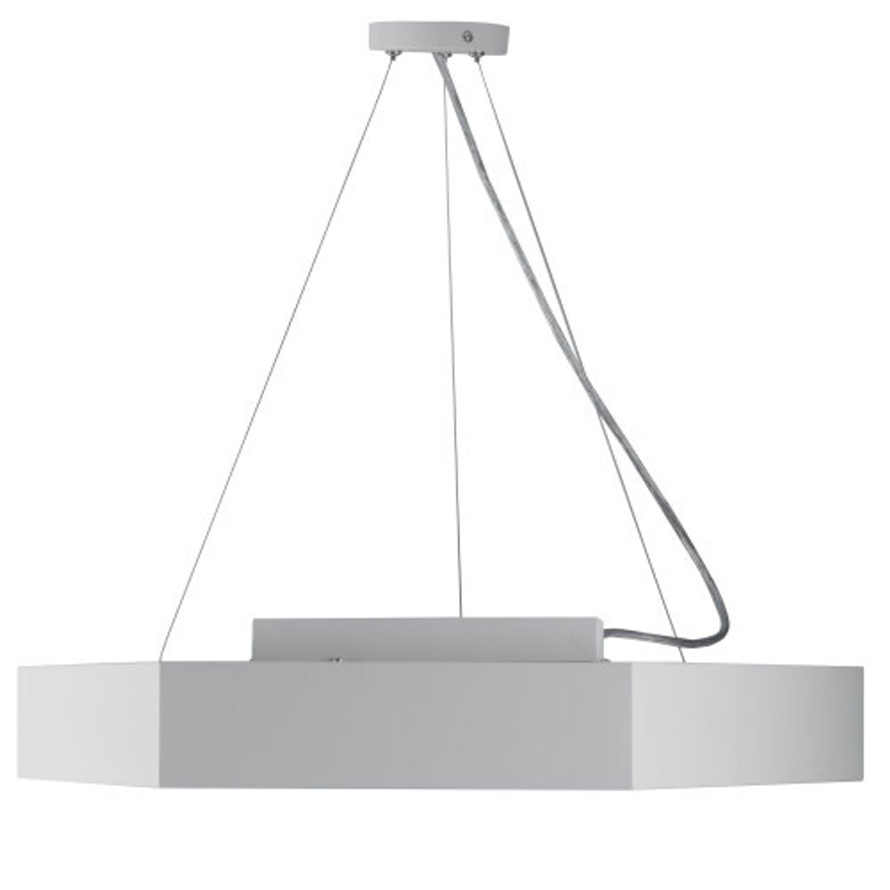 Светильник LED ЭРА Geometria SPO-123-W-40K-045 Hexagon 45Вт 4000К 2500Лм IP40 600*600*80 белый подвесной