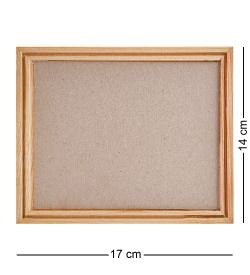 AMB-74/16 Картина «Домик у озера» (с янтарной крошкой) дер.краш.рамка 12х15