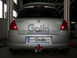 Фаркоп оцинкованный Galia S078A для Suzuki Swift хетчбек 3/5 дверей 2005-2009, кроме 4WD / Opel Agila B 2008-(паспорт и сертификат в комплекте)(без электрики)