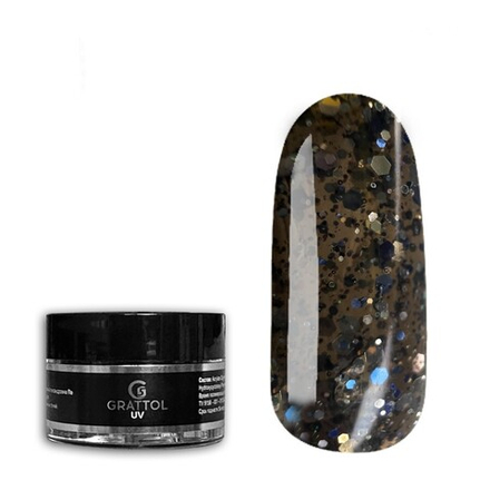GRATTOL Гель камуфлирующий Camouflage Gel Opal Pluton, 15 мл