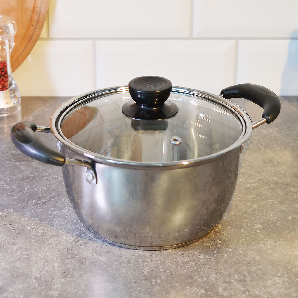 Кастрюля 1,9л нерж "Classic" SA-P1018