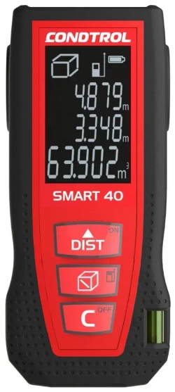 Лазерный дальномер Condtrol Smart 40 (1-4-097) / красный / прочный