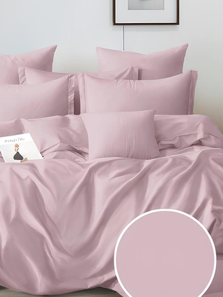 КПБ. Поплин. "Дымчатая роза", 100% хлопок