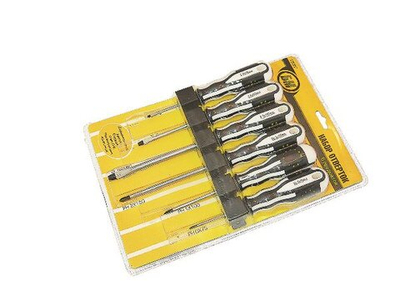 Набор отверток 6 предм PH1x100, PH2x125, PH3x150, SL3x100, SL6x125, SL8х150 БМ
