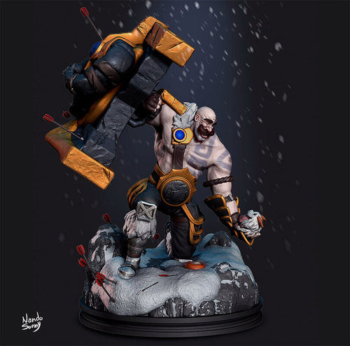 Браум Braum League of Legends Лига Легенд lol Коллекционная Фигурка Аниме