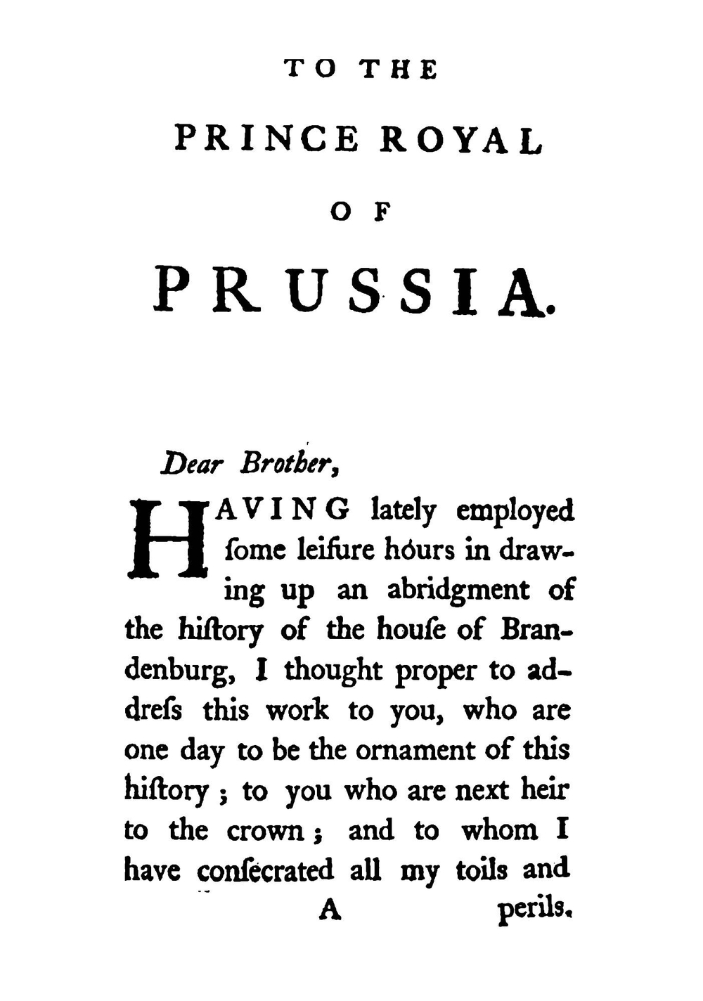 Memoirs of the house of Brandenburg. From the earliest accounts, to the death of Frederick I. King of Prussia | Frederick II